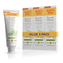 Burt's Bees Toothpaste, Natural Flavor, Fluoride-Free, Purely White, Zen Peppermint, 4.7 oz, Pack of 3 by CozyNest Decor
