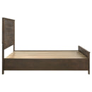 Woodmont Wood Queen Storage Panel Bed Rustic Golden Brown