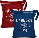 2 Pcs Large Travel Laundry Bags - Waterproof Wet Dry Bags for Gym Clothes, Swimming, Yoga (Wine+Navy) by TinyTreasures Baby Boutique