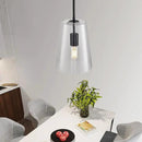Black Big Pendant Lights Kitchen Island - Clear Glass Pendant Light Fixture Multiple Stems Rods 3 Units 12 Inch 3 Units 4 Inch (2 Pack Black Downrod Pendant with 7.5in W 9.5in H Shade) by CozyNest Decor