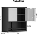 Garage Cabinets,Metal Storage Cabinet with Locking Door,Lockable Wall Mount Cabinet for Storage,Hanging Cabinets for Garage,Kitchen,Office by CozyNest Decor