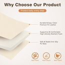 Foam Baby Play Mat: PU Leather Waterproof Kids Playmat - Trifold Floor Mat - Large Play Mat for Playpen Thick Pad Fodable Mattress Soft Toddler Mattress Infant Cushion for Preschool (Beige) by TinyTreasures Baby Boutique