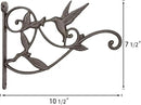 Mkono Hanging Plant Bracket Hook Iron Decorative Plant Hanger for Flower Basket Bird Feeder Wind Chime Lanterns, 1 Pack by GreenHaven Gardens