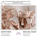 Love By Emi Baby Music Lovey Beige & White Giraffe, Baby Sleep Soother for Crib & Cuddle Bedtime, White Noise with Heartbeat & Lullaby, Plush Sound Toy, Stuffed Animal for Newborns, Infants & Toddlers by TinyTreasures Baby Boutique
