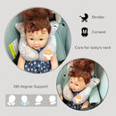 Baby Neck Pillows, Comfortable Baby Travel Head Neck Support Pillow for Car Seat Stroller Pushchair, Soft PP Cotton Travel Pillow for 0-1 Year Old Toddler Infant Newborn, Fox by TinyTreasures Baby Boutique