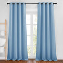 NICETOWN Blue Curtains 96 inches Long, Grommet Thermal Insulated Blackout Curtains Privacy Window Treatments for Boys Room/Living Room, W46 x L96, 2 Panels by TinyTreasures Baby Boutique