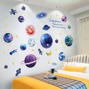 Quanhaigou Blue Purple Galaxy Wall Decals, Removable Sticker,The Art Magic 3D Milky Way Cosmic Stars Spacecraft Dreamscape Home Decor for Bedroom Living Room Floor Ceiling Kids Room by CozyNest Decor