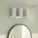 Kichler Crosby 23" Vanity Light in Chrome, 3-Light Contemporary Bathroom Light with Satin Etched Cased Opal Glass, (23" L x 8.75" H), 45497CH by CozyNest Decor