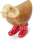 GUTE Duck Yard Decorations Yard Art Garden Puddle Ducks with Spotted Wellies Boots - Single - Garden Decor Statues, Duck Figurine Statue - Waterproof Indoor & Outdoor Lawn Gnome Ornament (Small Duck) by GreenHaven Gardens