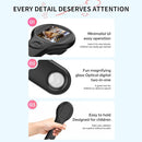 Magnifying Glass - Mini LED Pocket Microscope for Kids(5-10 Years) - Educational Science Kit Durable Design - Ideal Gift for Girls (Black) by TinyTreasures Baby Boutique