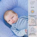 Infant Lounger, Baby Nest Cover for Baby Girls & Boys, Newborn Essentials for Baby 0-18+ Months, 100% Cotton Breathable (Baby Blue) by TinyTreasures Baby Boutique