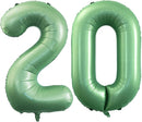 GOER Number 20 Balloons for 20th Birthday Party Decorations,42 Inch Jumbo Foil Helium Balloons for 20th Anniversary (Sage Green) by TinyTreasures Baby Boutique