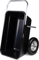 Smart Carts Premium Yard Cart - Strong, Lightweight, and Perfectly Balanced (16" Air Filled Wheels) by GreenHaven Gardens
