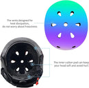 Adjustable Color Gradient Skateboard Helmet for 3-5-8-14+Ages【Toddler Kids Youth Adult】 Girls Boys Woman.Bike Helmet for Multi-Sports Cycling Bicycle Scooter Inline Roller Skate Rollerblading by TinyTreasures Baby Boutique