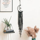 MOONFLY Black Moon Dream Catcher with Handmade Woven Cotton Dream Catchers Boho Macrame Wall Hanging Home Decoration Ornament Craft Gift (Black Moon) by CozyNest Decor