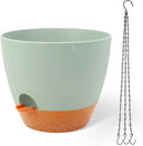 GARDIFE Large Hanging Planter, 12 inch Hanging planters for Indoor. Outdoor Plants, Self Watering Plant Pot, Plant Hanger, Green by GreenHaven Gardens