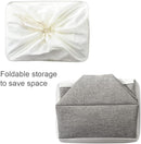 TheWarmHome Storage Baskets for Organizing, X Large - 3 Pack 17.7L×13.8W×9.8H in Foldable Storage Bins for Shelves, Fabric Storage Box for Closet Nursery Toy Gift (White & Grey) by TinyTreasures Baby Boutique