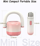 EWA Portable Mini Metal Karaoke Machine, Bluetooth Karaoke Speaker with 2 Wireless Microphones, Ideal Gifts for Girls Boys Family Home Party Birthday Christmas Toys Gifts-(Pink) by TinyTreasures Baby Boutique