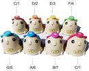 ENNBOM Mouse-Shaped Hand Bell Music Bell Gift Chromatic Percussion 8 Color Kit by TinyTreasures Baby Boutique
