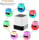 Night Lights Bluetooth Speaker, Alarm Clock Touch Sensor Dimmable Multi-Color Changing Bedside Lamp, MP3 Player, Wireless by TinyTreasures Baby Boutique