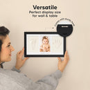 Baby Hand and Footprint Kit - Clay Handprint Keepsake Frame, Newborn Nursery Picture Frame, Personalized New Mom Gifts for Baby Shower & Registry (Onyx Black) by TinyTreasures Baby Boutique