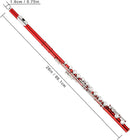 EastRock Closed Hole Flutes C 16 Key for Beginner, Kids, Student -Nickel Flute with Case Stand and Cleaning kit (Red) by TinyTreasures Baby Boutique