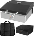 Griddle Lid for Blackstone 17 Inch Adventure Ready 1832 Tabletop Griddle, 1650 Flat Top Grill Station, Hinged Lid Hard Cover with Carry bag and Cover for Blackstone Flat Top Grill by GreenHaven Gardens