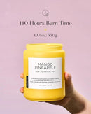 M&SENSE Mango Pineapple Scented Candle, 19.4oz Non Toxic Natural Soy Wax 110 Hours Long Lasting Burn Fruit Scent Summer Gifts for Housewarming, 2 Wick Aromatherapy Candle for Women Men Family Friends by CozyNest Decor