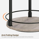 3-Tier Lazy Susan Organizer, Rotating Spice Rack, Spinning Organizer, Industrial Turntable Spice Rack Organizer for Cabinet, Kitchen Countertop, Greige and Black SR23BG by CozyNest Decor