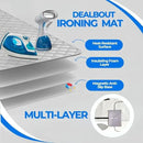 Premium Ironing Mat Heat Resistant Silicone Iron Rest Non Slip Magnetic Portable Ironing Pad Table Top Countertop Quilted Insulating Pad Travel Quilting Cover Scorch Mesh Blanket Over The Door by CozyNest Decor