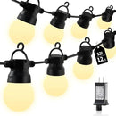 Outdoor String lamp 12 feet can be Connected G50 Anti-Fall Waterproof lampshade IP65 Waterproof Warm White Light Suitable for Garden terraces by GreenHaven Gardens