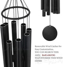 ASTARIN Large Wind Chimes for Outside(38 inch), Sympathy Wind Chimes Outdoor Clearance with 8 Aluminum Tuned Black Tubes, Memorial Wind Chimes Gift Decoration for Home, Garden,Patio,Backyard. by CozyNest Decor