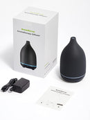 InnoGear Oil Diffuser, 150ML Ceramic Diffuser for Essential Oils Handcrafted Aromatherapy Diffuser Ultrasonic Cool Mist Humidifier with 2 Mist Modes Waterless Auto Off for Room Office, Black by TinyTreasures Baby Boutique