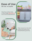 Xaproo 22oz Breast Milk Cooler Bottle, Portable Milk Cooler for Breastmilk with 360° Total Cooling for 24 Hours, Breastmilk Chiller with 2pcs Baby Bottles, Breastfeeding Essentials for Baby, BPA-Free by TinyTreasures Baby Boutique