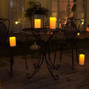 Homemory 6" x 4" Large Waterproof Outdoor Flameless Candles with Remote Control and Timer, Battery Operated Flickering LED Pillar Candles for Indoor Outdoor Lanterns, Porch, Long Lasting, Set of 4 by CozyNest Decor