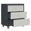 Heavy Duty Metal Storage Cabinet With Wheels 3 Drawer Tool Cabinet For Garage, Office, And Home Organizer Solutions by HouseOfZazla