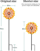 Floral Yard Garden Wind Spinners - Kinetic Outdoor Metal Wind Spinners, Lawn Yard Garden Decor, Birthday Gifts for Women(Sunflower) by CozyNest Decor