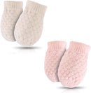 Baby Knit Mittens Toddler Boys Girls Gloves Winter Infant Newborn No Scratch Mitten 0-3 Years by TinyTreasures Baby Boutique