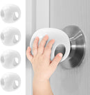 Child Safety Door Knob Covers 4 Pack Reusable Baby Proof Door Knob Locks Baby Proof Door Handle Protector for Kids Universal Fit Easy Grip Lockable Design No Tools Needed by TinyTreasures Baby Boutique