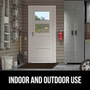 GORILLA GRIP 100% Waterproof All-Season WeatherMax Doormat, 72x24, US Designed Natural Rubber, Stain and Fade Resistant, Low Profile Indoor Outdoor Door Mats, Easy Clean Patio Mat, Dark Brown Pebble by CozyNest Decor