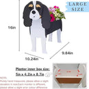 Cavalier King Charles Spaniel Dog Planter Plant Pots,Cute Garden Dog Flower Planter,Large Dog Planters Birthday Gifts for Women,Office,Indoor/Outdoor Decor(9.84 * 10.24 * 16in) by GreenHaven Gardens