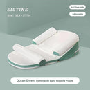 SISTIN Baby Anti Overflow Feeding Pillow, Baby Multifunctional Feeding Support Pillow, Travel Portable Feeding Pillow, Removable Adjustable,Green by TinyTreasures Baby Boutique