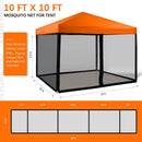 Mosquito Netting Outdoor Screen House Tent Screen Wall with Zipper for Camping, Patio, 10x 10 Gazebo and Tent (Black) by GreenHaven Gardens