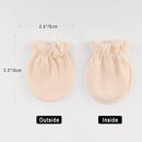 BQUBO Newborn Infant Toddler Mittens No Scratch Cotton Elastic Wrist Gloves Hypoallergenic for 0-6 Months Baby Boys Girls by TinyTreasures Baby Boutique