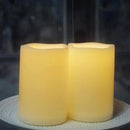 CANDLE CHOICE Waterproof Outdoor Flameless Candles with Remote Timer Large Realistic Flickering Battery Operated Electric LED Pillars Garden Patio Christmas Wedding Decorations 4”x6” 2 Pack by GreenHaven Gardens
