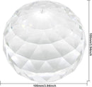 Clear Crystal Ball Prism Window Rainbow Maker Window Prisms Suncatcher for Feng Shui, (100mm/3.94inch) by GreenHaven Gardens