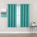 ChrisDowa Grommet Room Darkening Curtains for Bedroom and Living Room - 2 Panels Set Thermal Insulated Blackout Curtains (Teal, 52W x 54L) by CozyNest Decor