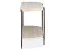 Jennings - Demilune Sofa Table - Edgecomb Gray And Weathered Antique Nickel