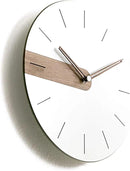 Stephanie Imports Modern Minimalist Exposed Wood Silent Wall Clock (Numberless) by CozyNest Decor