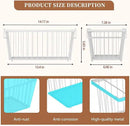 6 Pack Stackable Deep Freezer Organizer Bins ，Upgraded Bottom Leak-Proof net，Encryption and Hardening ， Freezer Organizer Bins for 5 to 9 Cu.FT Small Chest Freezer， Easy Get Bottom Foods by CozyNest Decor